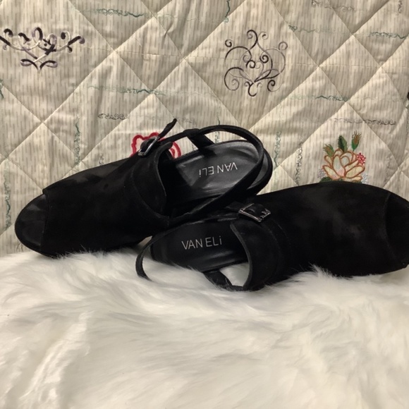 Vaneli Size 9 Black Suede - Picture 4 of 4